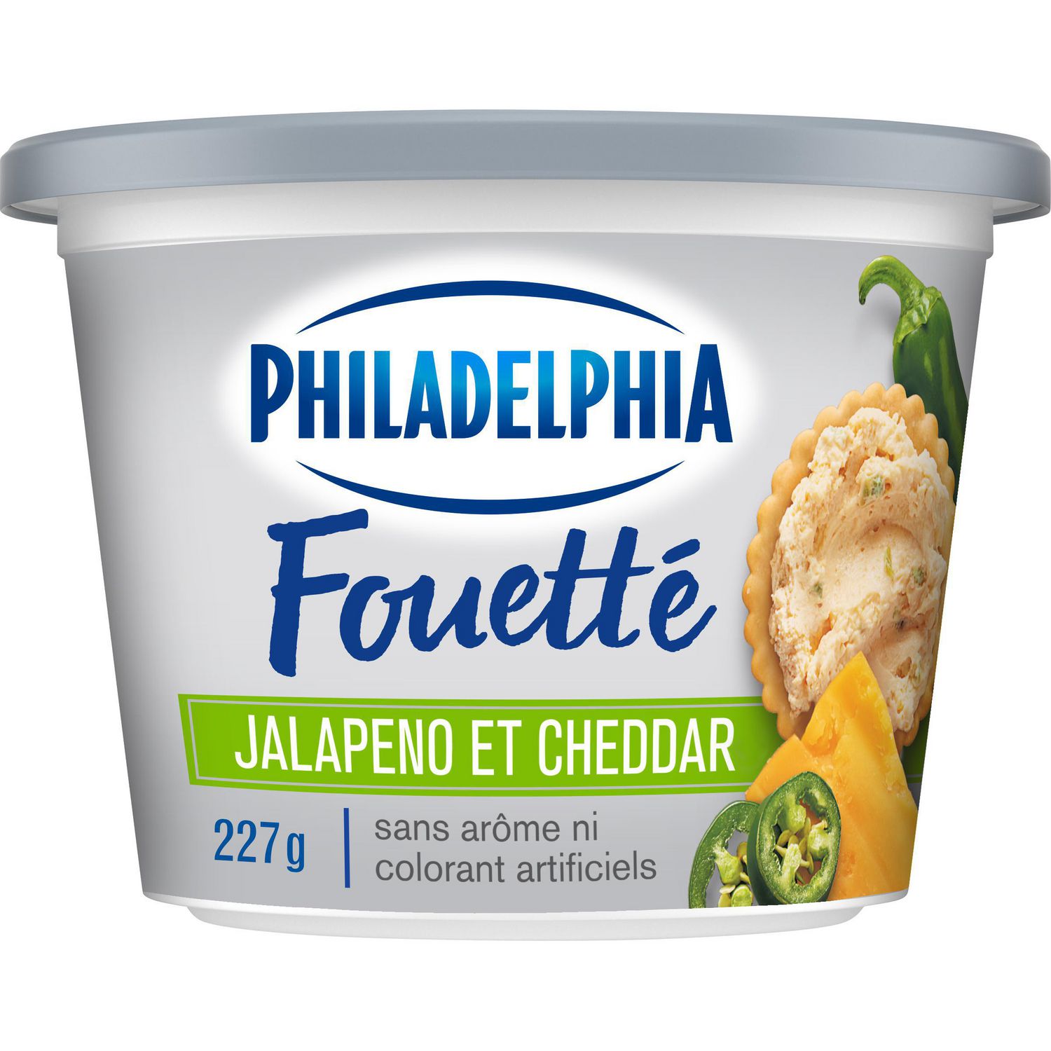 Queso crème Philadelphia Fouetté Jalapeno et Cheddar