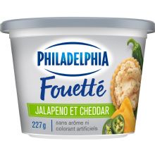 Queso crème Philadelphia Fouetté Jalapeno et Cheddar