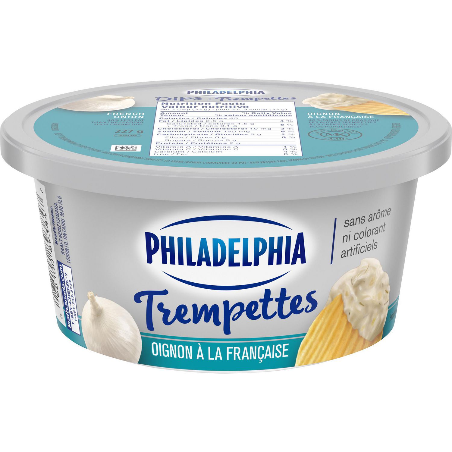 Trempette Philadelphia Oignon à la française.  