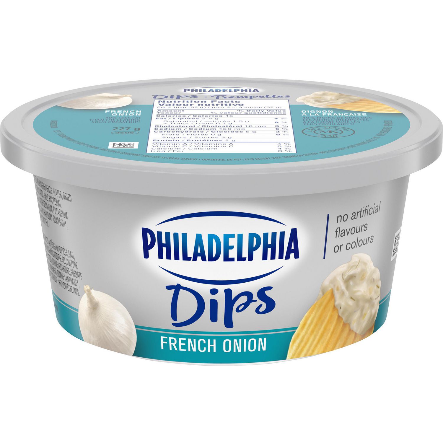 Trempette Philadelphia Oignon à la française.  