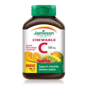 Jamieson™- Chewable Vitamin C Mixed 3 Flavours.